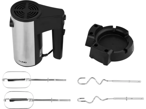 LUND Kézi mixer tartóalappal – 5 sebességfokozattal, 250W (67781)