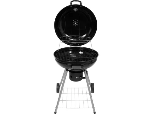 LUND Fedeles faszenes grill Ø54 cm-es ráccsal, hőmérővel, kerekes (99584)