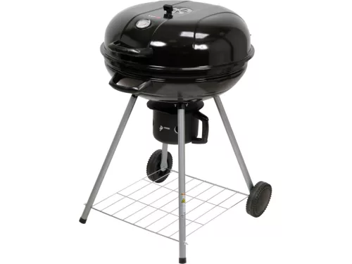 LUND Fedeles faszenes grill Ø54 cm-es ráccsal, hőmérővel, kerekes (99584)