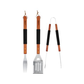 LUND Grill fogó készlet 3 részes, fa fogantyú (99845)