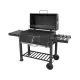LUND Kerti grillkocsi fa polcokkal 78x42.5cm (99917)