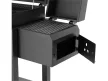 LUND Profi delux faszén grill füstölővel teljes méret: 112 x 62 x 121 cm (99925)