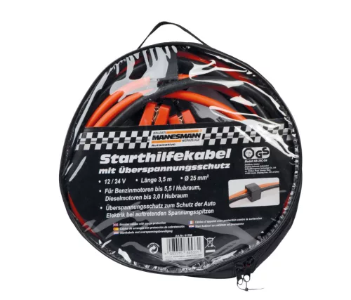 Mannesmann Indítókábel 25 mm², 3,5 m, túlfeszültség-védelemmel (M01788)
