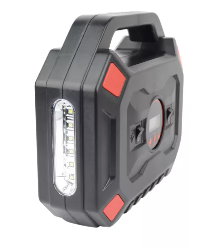 Mannesmann Autókompresszor 12 V, automata nyomásleállítással, LED munkalámpával, 8,2 bar (M01792)