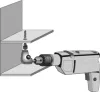 Mannesmann Derékszögű fúróadapter 90°, 1,5–10 mm fogaskoszorús tokmánnyal (M12490)