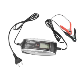   Mannesmann Akkumulátortöltő 6/12 V, 7 töltőprogrammal, LCD kijelzővel (M12715)