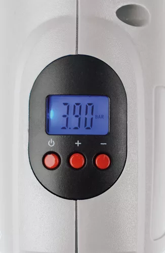 Mannesmann Akkus légpumpa 12 V, 125 PSI, 3 adapterrel és munkalámpával (M17200)