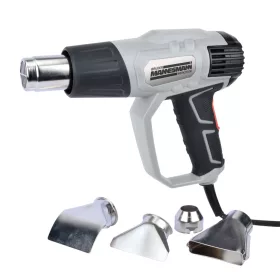   Mannesmann Hőlégfúvó 2000 W LCD kijelzővel, 3 fokozattal és 4 tartozékkal (M49520)