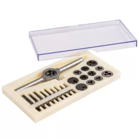   Mannesmann HSS menetmetsző és menetfúró készlet modellépítéshez, M1,0–M2,5 (M53240)