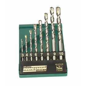   Mannesmann Kőfúró készlet 8 részes, 3–10 mm, keményfém lappal (M54309)