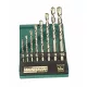 Mannesmann Kőfúró készlet 8 részes, 3–10 mm, keményfém lappal (M54309)