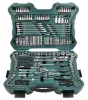 Mannesmann Mammutkoffer, dugókulcs készlet 215 részes, 1/4”–3/8”–1/2”, CrV acél (M98430)