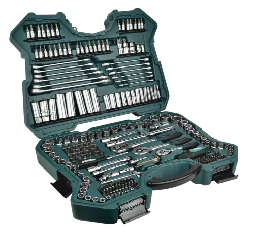 Mannesmann Mammutkoffer, dugókulcs készlet 215 részes, 1/4”–3/8”–1/2”, CrV acél (M98430)