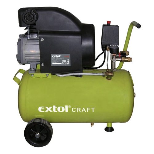 EXTOL CRAFT olajos légkompresszor, 1500W, 24l tartály, 8 bar; beszívott:208l/min (418200)