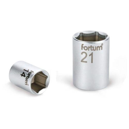 FORTUM dugófej, 1/2", 12mm, 61CrV5, mattkróm,  38mm hosszú (4700412)