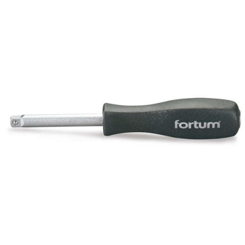 FORTUM csavarhúzó markolat dugófejekhez, 1/4", 150 mm; racsnis karral hajtható (4701905)