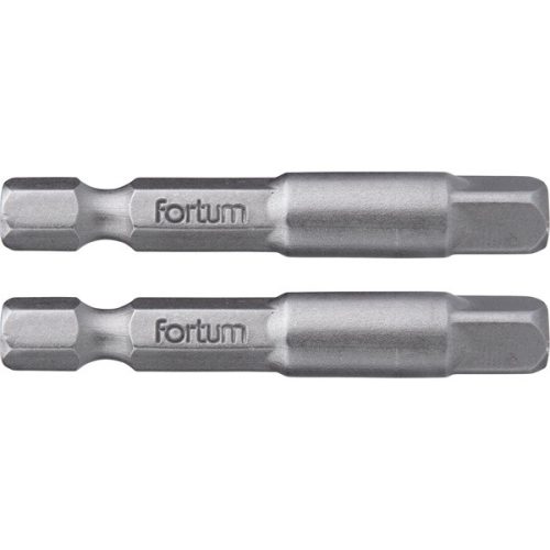 FORTUM adapter klt. 2  db, dugókulcsok gépi befogásához; S2 acél, 1/4", 50 mm, bliszteren (4741523)
