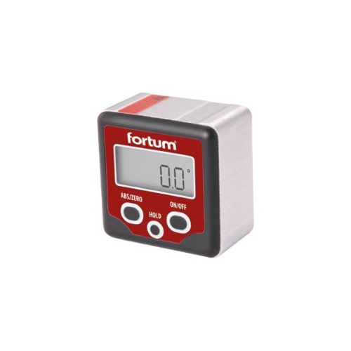 FORTUM digitális szögmérő, mérési tartomány: ±180° (0°-360°), pontoság: ±0,1°, felbontás: 0,1° (4780200)
