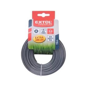   EXTOL PREMIUM damil szegélynyíró géphez 2,0 mm, kör keresztmetszetű, fekete közép/dual power, 15m (8870903)