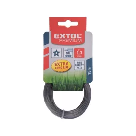   EXTOL PREMIUM damil szegélynyíró géphez 1,6 mm, csillag keresztmetszetű, fekete közép/dual power, 15m (8870922)