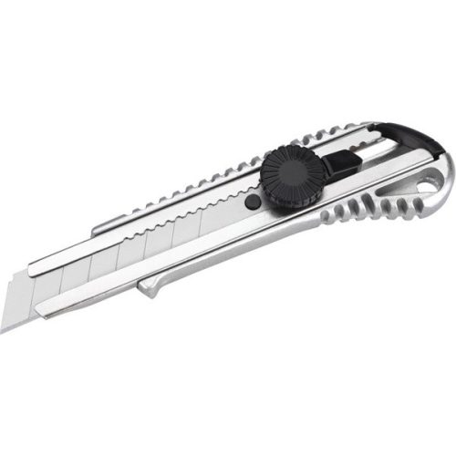 EXTOL CRAFT tapétavágó kés, 18mm ALU fémház;  tripla vágóéllel, csavaros rögzítővel, pótpenge: 9123A (955000)