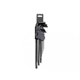   Genius Tools imbuszkulcs készlet, L-alakú, gömbvégű, metrikus, 9 darabos (HK-009MB)