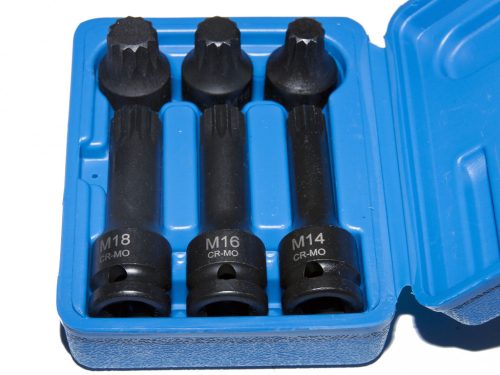 Ellient Tools XZN (spline) légkulcsfej készlet, 1/2", 6 darabos  (SW2501)