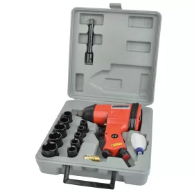   Mannesmann Pneumatikus ütvecsavarozó készlet 1/2”, 15 részes, CrV dugófejekkel (M 1503)
