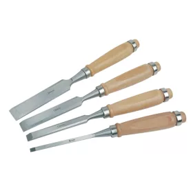   Mannesmann Favéső készlet 4 részes, 6–24 mm, lakkozott fa nyéllel (M  609)
