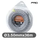 NAKAYAMA PRO Sodort zsinór ( damil ) fűkaszákhoz. (Nylon, Carbon3 huzal ) Twist  3,50mm-36m (NC1001)