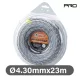 NAKAYAMA PRO Sodort zsinór ( damil ) fűkaszákhoz. (Nylon, Carbon3 huzal ) Twist 4,30mm-23m (NC1003)