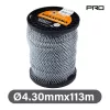NAKAYAMA PRO nylon szén-carbon 3 twist fűkasza damil 4,30 mm-113 méter (NC1007)