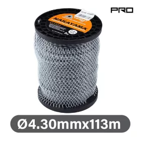   NAKAYAMA PRO nylon szén-carbon 3 twist fűkasza damil 4,30 mm-113 méter (NC1007)