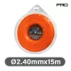 NAKAYAMA PRO NYLON FŰKASZA DAMIL  2,4mm-15m (NC1021)