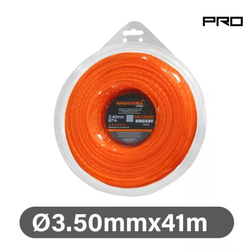 NAKAYAMA PRO Fűkasza damil, nylon-szén sodort 3,50mm x 41m (NC1024)