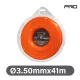NAKAYAMA PRO Fűkasza damil, nylon-szén sodort 3,50mm x 41m (NC1024)