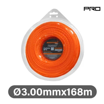   NAKAYAMA PRO Fűkasza damil, nylon-szén sodort  3,00 mm x 168 méter  (NC1026)