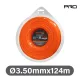NAKAYAMA PRO Fűkasza damil,  nylon-szén sodort,  3,50 mm x 124 méter  (NC1027)