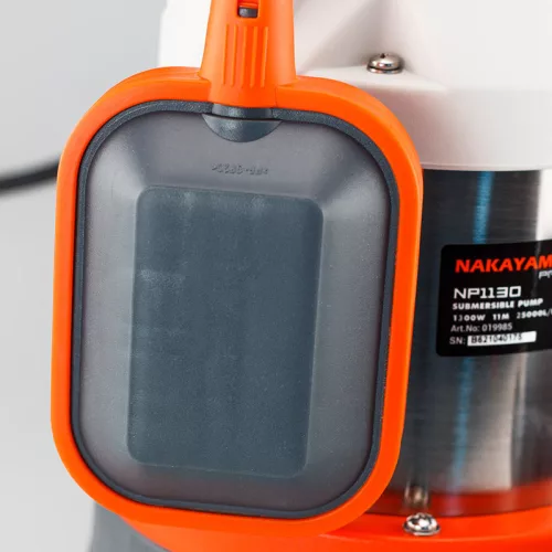 NAKAYAMA PRO Inox merülő szennyvízszivattyú 1300 W, 25000 l/h, 2” csatlakozással (NP1130)
