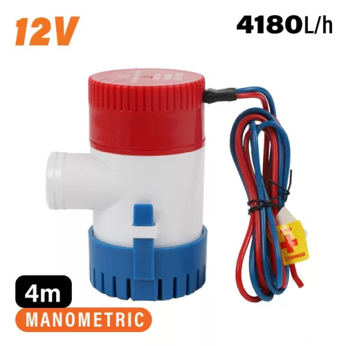 NAKAYAMA Medence fenék szivattyú 12 volt-os  áramellátás 4180 liter/h, Gépkocsi akkumulátorról használható (NP1160)