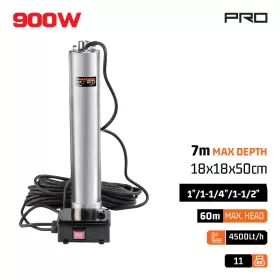   NAKAYAMA PRO Mélykúti búvárszivattyú vezérlőkapcsolóval, 1200 W, 4500 l/h (NP1190)