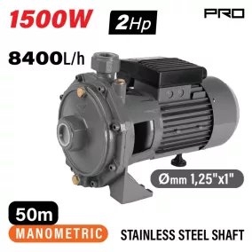   NAKAYAMA PRO Kétlépcsős centrifugál szivattyú, 1500W, 50m, 8400 l/óra (NP2065)