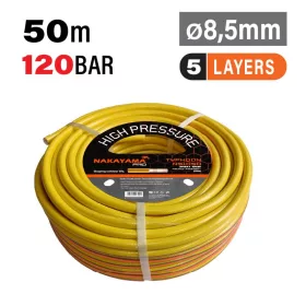   NAKAYAMA PRO  Nagynyomású permetezőtömlő, 8,5 mm x 50 méter (NS1050)