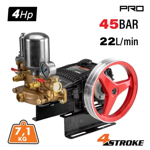 NAKAYAMA PRO DUGATTYÚS SÁRGAréz szivattyú 22L/perc, MAX. NYOMÁS 45 bar (NS2520)