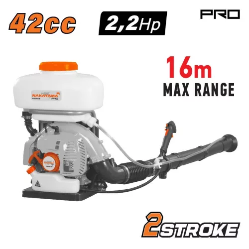 NAKAYAMA PRO Benzinmotoros háti permetező és porlasztó, 42 cm³, 14 liter (NS2618)
