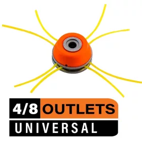   NAKAYAMA Fűkasza alumínium damilfej univerzális, 4/8 kimenetes kivitel (PB340)
