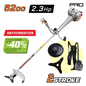   NAKAYAMA PRO Benzinmotoros fűkasza és bozótirtó, 52 cm³, 2,3 LE, rezgéscsillapító rendszerrel (PB5600)