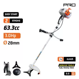   NAKAYAMA PRO Benzinmotoros fűkasza és bozótirtó, 63,3 cm³, 3 LE (PB7500)