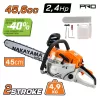 NAKAYAMA PRO Benzinmotoros láncfűrész, 2,4 LE, 45,6 cm³, 45 cm láncvezetőlemez (PC4610)