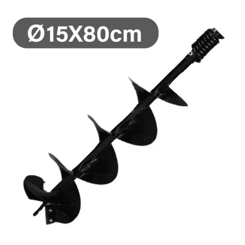 NAKAYAMA Földfúró szár, 150 mm átmérő, 80 cm hossz, dupla spirállal (PD1150)